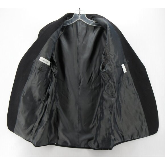 Calvin Klein Sport Coat 36 Short Blazer Wool Slim Fit Business NEW - Picture 14 of 16